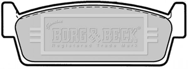BORG & BECK Комплект тормозных колодок, дисковый тормоз BBP1374